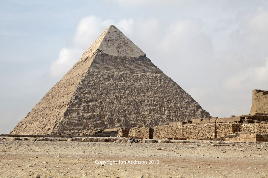 Pyramid, Khafre, Giza Pyramid, Khafre, Giza